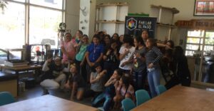 Image of students from El Paso, Texas posing together for a class picture