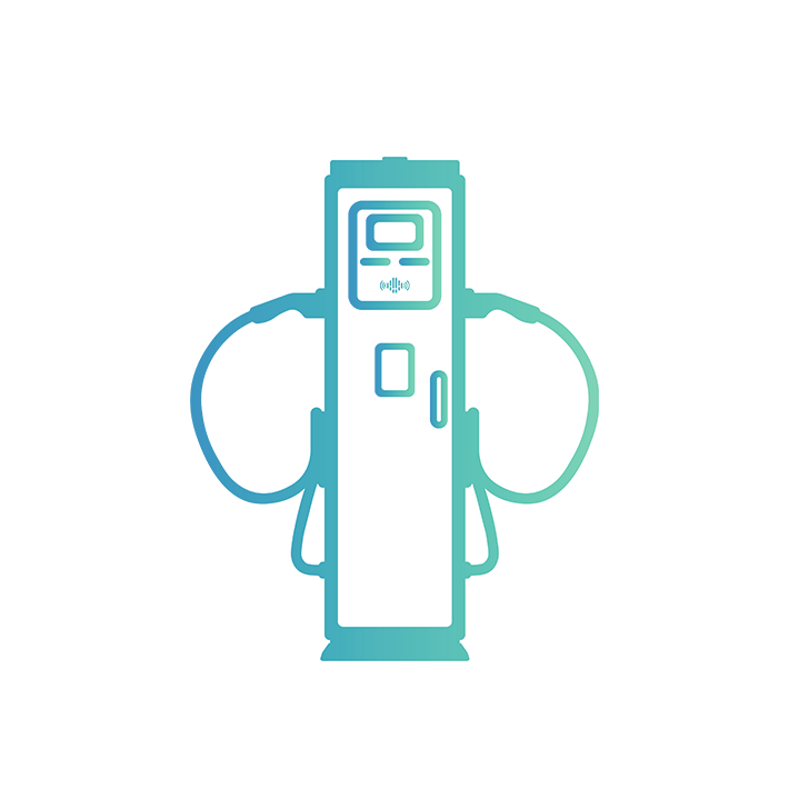Floor mounted ac ev charger with POS