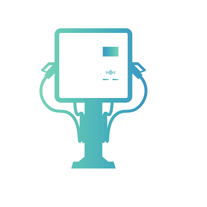 evb 2 guns wall mounted dc ev charger